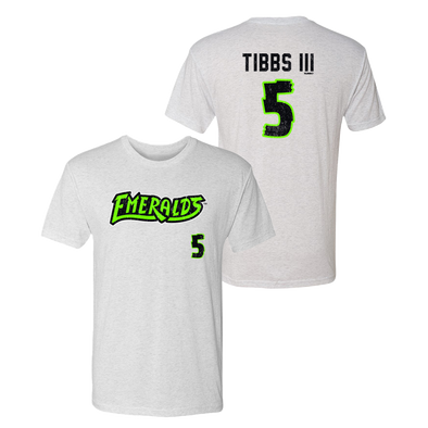Eugene Emeralds 108 Stitches James Tibbs III #5 Player T-Shirt