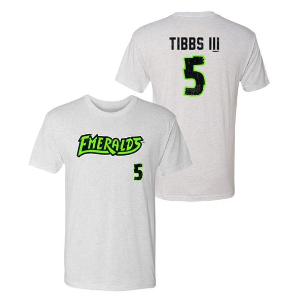 Eugene Emeralds 108 Stitches James Tibbs III #5 Player T-Shirt