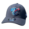 Eugene Emeralds Exploding Whales New Era Navy 39THIRTY Stretch Fit Cap