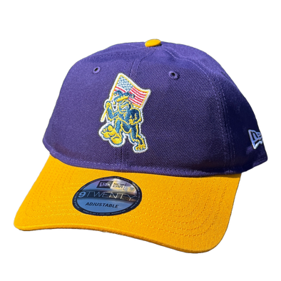 Eugene Emeralds Pranksters New Era 9TWENTY Purple & Yellow Cap