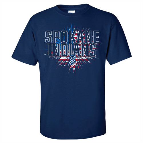 Spokane Indians 4th of July Navy Loyalty Tee