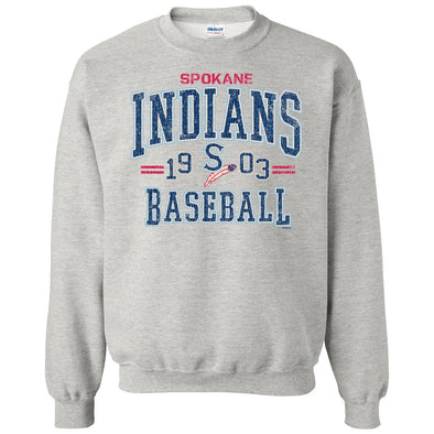 Spokane Indians Ash Fortiflora Crewneck