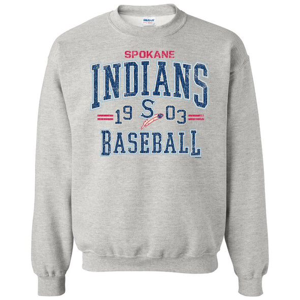 Spokane Indians Ash Fortiflora Crewneck