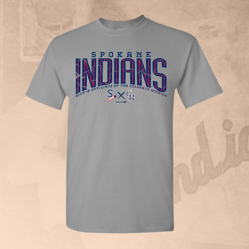 Spokane Indians Gravel Some Rockies Affiliate Tee