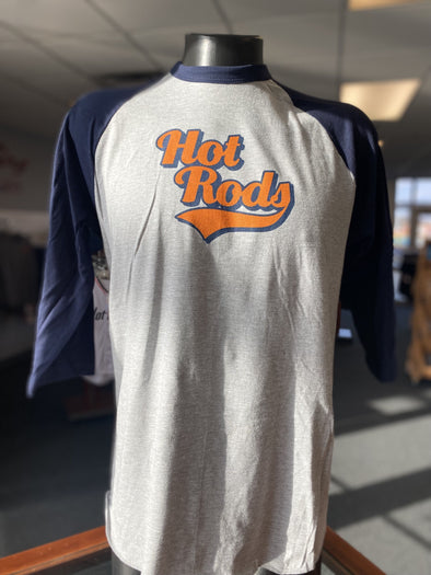 Adult Hot Rods 3/4 Grey Shirt