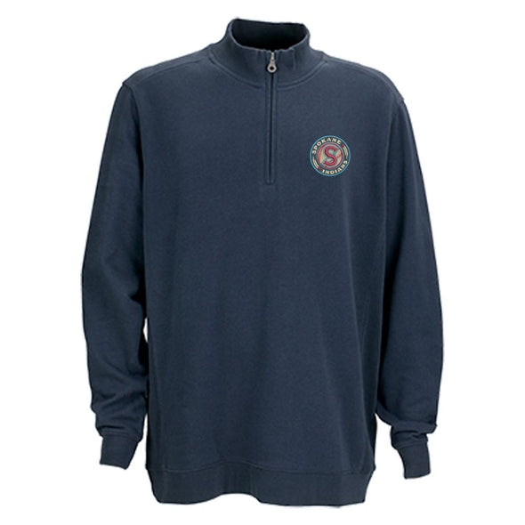 Spokane Indians Logo Deep Navy 1/4 Zip Fleece Pullover