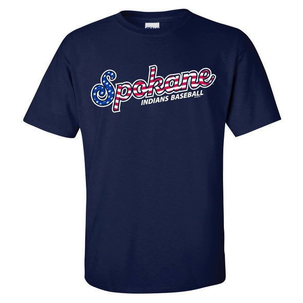 Spokane Indians Navy Patriotic Tee