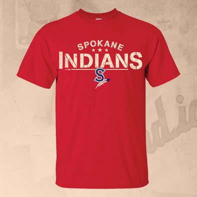 Spokane Indians Red Taking Tee