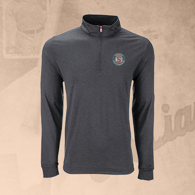 Spokane Indians Dark Gray Salish Logo 1/4 Zip Pullover