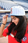 BRP B-Mets 59FIFTY Navy Pinstripe Hat W/B-Mets Logo