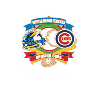 Myrtle Beach Pelicans Pro Specialties Group Chicago Cubs Myrtle Beach Pelicans Affiliate Lapel Pin