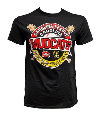 Carolina Mudcats Rotundra Affiliate Black Tee