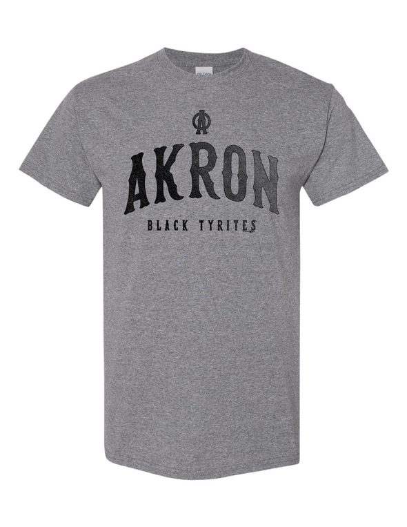 Akron Black Tyrites Grey Tee