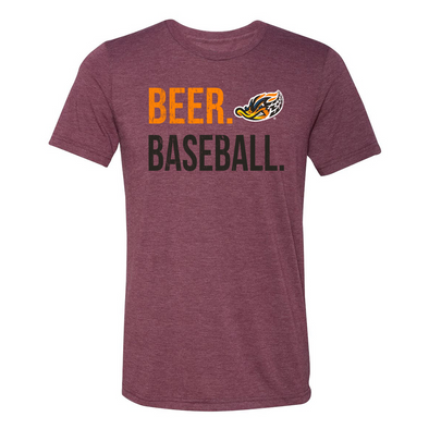 108 Maroon Beer Baseball Tee