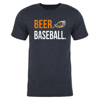 108 Beer Baseball Navy Tee