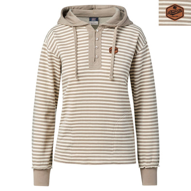 ALINA LADIES STRIPE HOOD, SACRAMENTO RIVER CATS