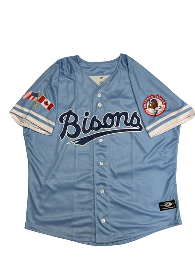 Buffalo Bisons Sublimated Alt Lt Blue Replica Jersey