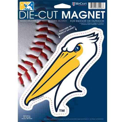 Myrtle Beach Pelicans Wincraft Alternate Logo 6x9 Die Cut Magnet