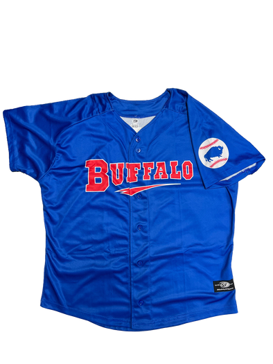Buffalo Bisons Youth Sublimated Alt Royal Replica Jersey