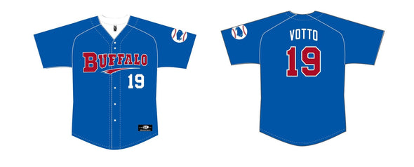 PRE-ORDER Buffalo Bisons Alt Royal Joey Votto Sublimated Replica Jersey