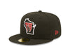 Wisconsin Timber Rattlers WI Alt Black Fitted Hat