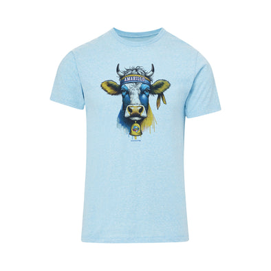 Amarillo Sod Poodles Blue Cow Bell State Tee