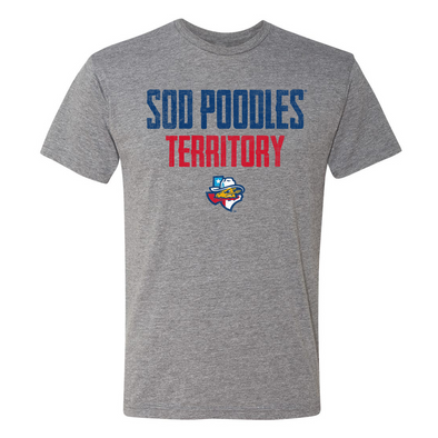 Amarillo Sod Poodles 108 Grey State Territory Tee