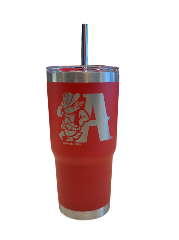 Amarillo Sod Poodles 20 oz Red Leaning A Tumbler