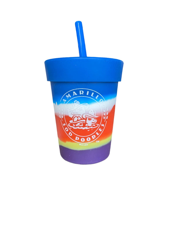Amarillo Sod Poodles 8oz Crest Silicone Tumbler