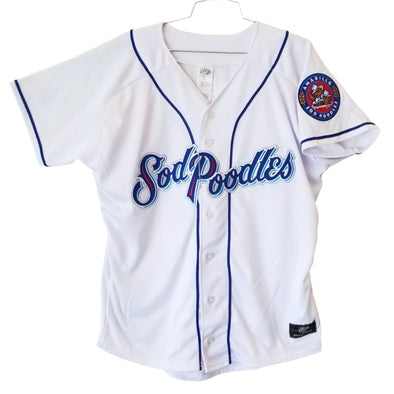 Amarillo Sod Poodles ADULT White Iron-On Patch Replica Home Jersey