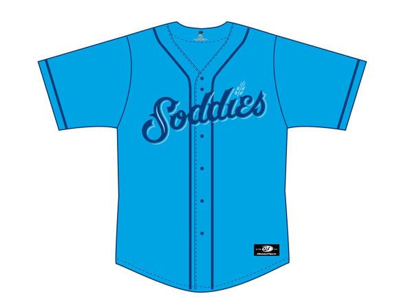 Amarillo Sod Poodles Blue Tonal Sublimated Jersey