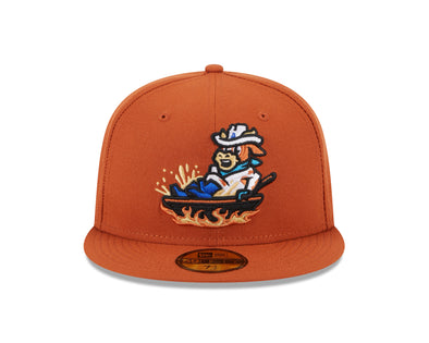 Amarillo Sod Poodles Calf Fries Skillet NE 59FIFTY Fitted Cap