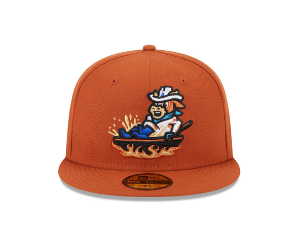 Amarillo Sod Poodles Calf Fries Skillet NE 59FIFTY Fitted Cap