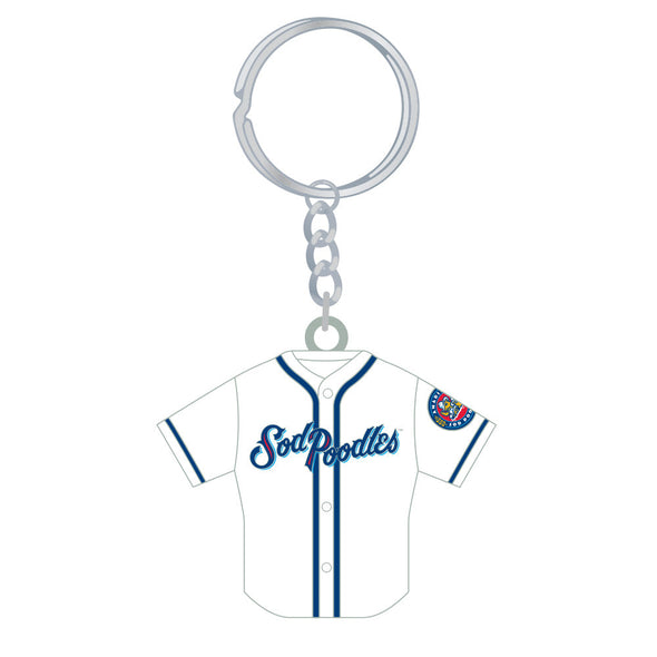 Amarillo Sod Poodles Home White Jersey Keychain