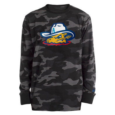 Amarillo Sod Poodles NE Black Camo Game Long Sleeve