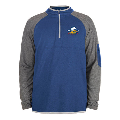 Amarillo Sod Poodles NE Royal/Grey 1/4 Zip