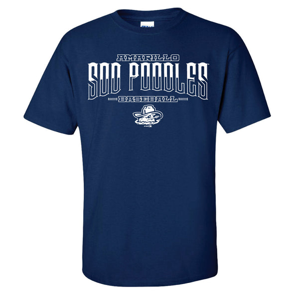 Amarillo Sod Poodles Navy Discuss Tee