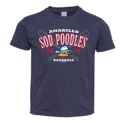 Amarillo Sod Poodles Navy Game Roost Toddler Tee