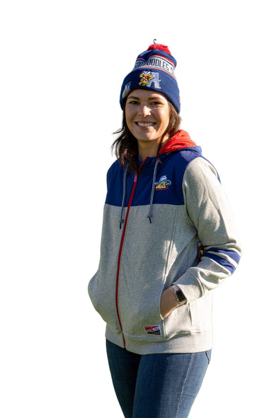 Amarillo Sod Poodles New Era Women's Royal/ Grey Full Zip