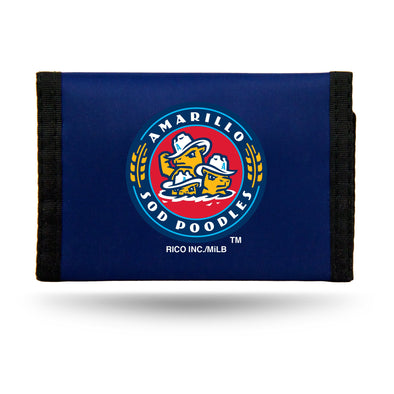 Amarillo Sod Poodles Nylon Tri-Fold Wallet