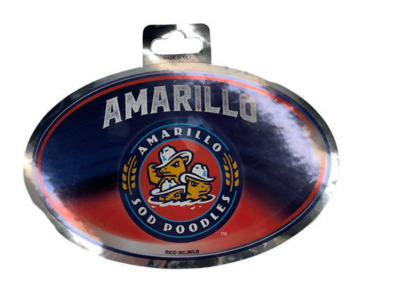 Amarillo Sod Poodles Oval Crest Decal