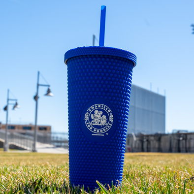 Amarillo Sod Poodles Royal 24oz Studded Tumbler