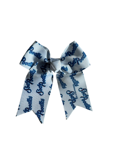 Amarillo Sod Poodles Script Hair Bow