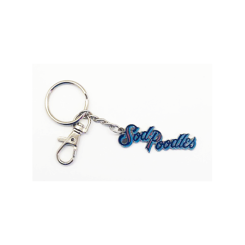 Amarillo Sod Poodles Script Logo Keychain