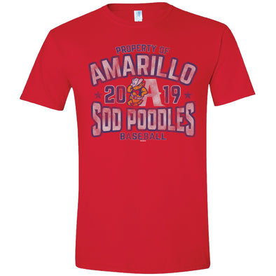 Amarillo Sod Poodles Red Lean A Sigourney Tee