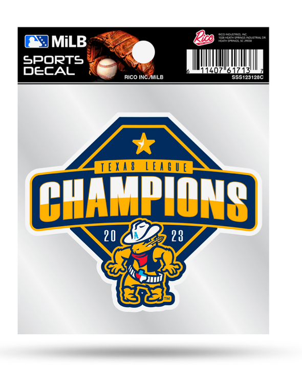 Amarillo Sod Poodles Texas League Championship Decal