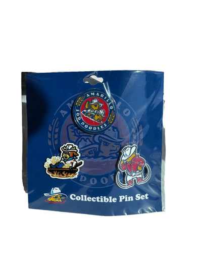 Amarillo Sod Poodles Three Logo Pin Set