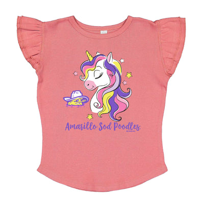 Amarillo Sod Poodles Toddler Flutter Tee