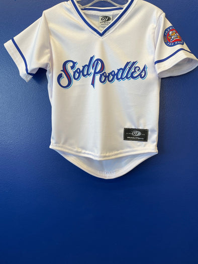 Amarillo Sod Poodles Toddler White Sub Jersey