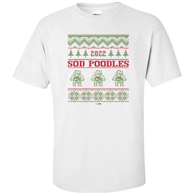 Amarillo Sod Poodles White Christmas Draw Tee